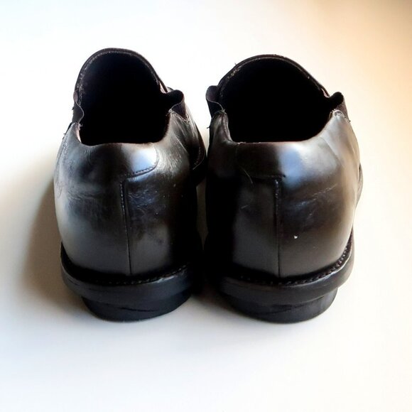 Prada Brown Leather Moc Toe Loafers Slip-on Shoes Size 9 - Picture 6 of 16